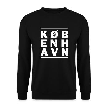 Cadeau de København disant Danemark Nord - Sweat-shirt Unisexe - noir - Devant - Alina (178cm) & Michal (187cm)