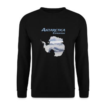 Antarctica expedition - Unisex Sweatshirt - black - Front - Alina (178cm) & Michal (187cm)
