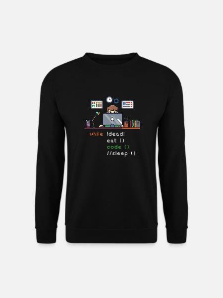 Computer Science Python P... Programmierer & Nerd - Unisex Pullover - Schwarz