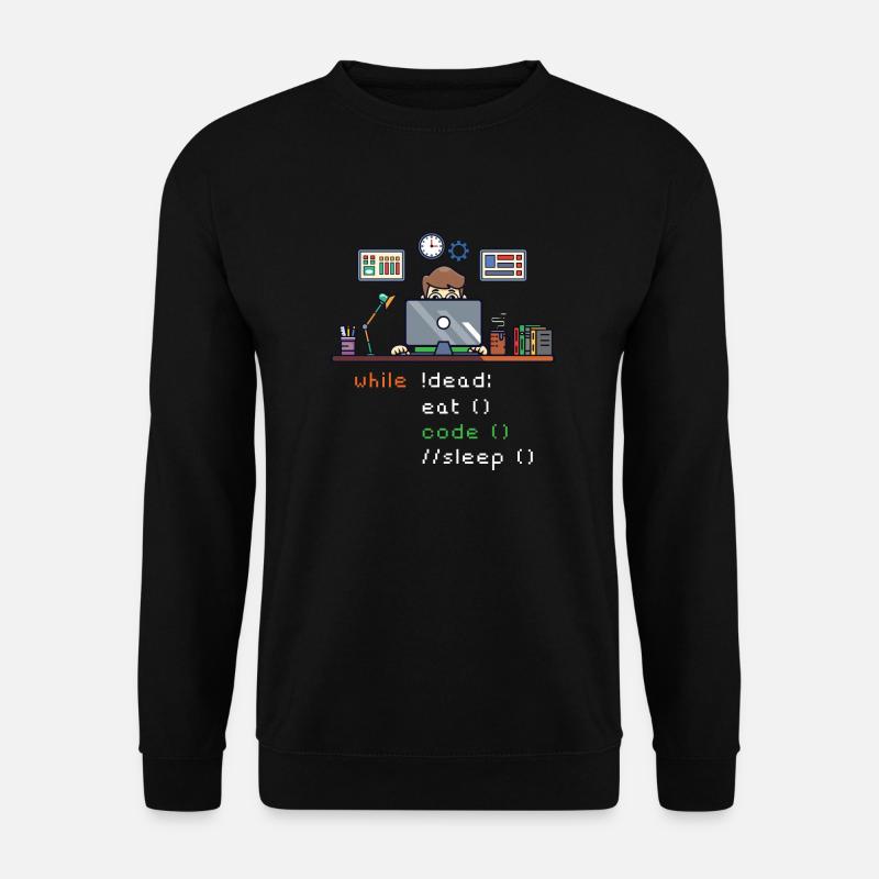 Computer Science Python P... Programmierer & Nerd - Unisex Pullover - Schwarz