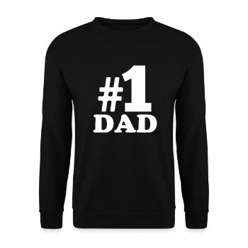 Krk 1 DAD Father's Day Gift Gift Father's Day Dad - Unisex Sweatshirt - black - Front - Alina (178cm) & Michal (187cm)
