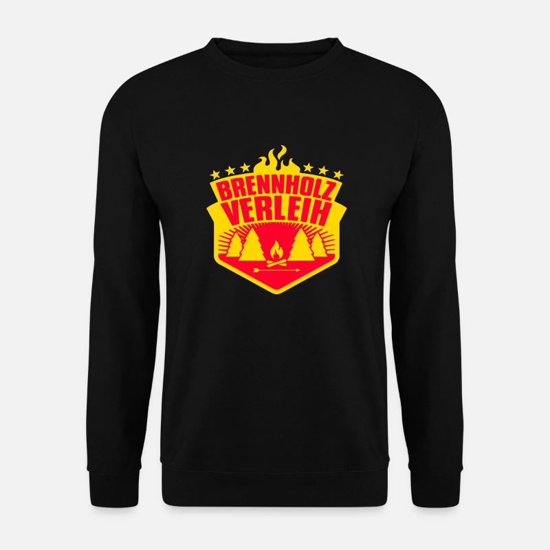 brennholz landi - Unisex Pullover - Schwarz