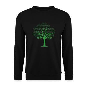 Binary Tree... Programmierer & Nerd - Unisex Pullover - Schwarz - Vorne - Alina (178cm) & Michal (187cm)