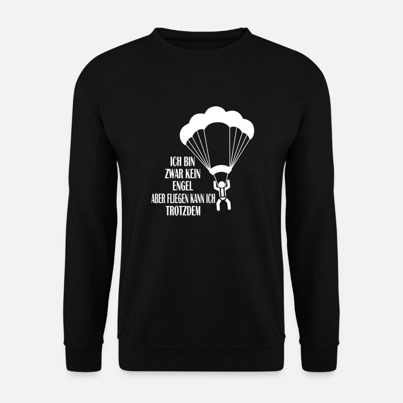 glider parachute drone - Unisex Pullover - Schwarz