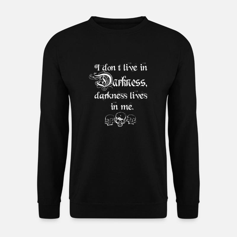 Darkness white - Unisex Sweatshirt - black