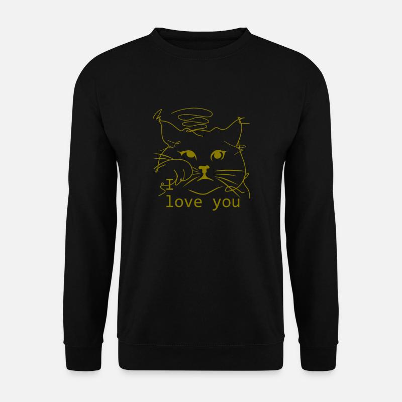 Coole Katze - Unisex Pullover - Schwarz