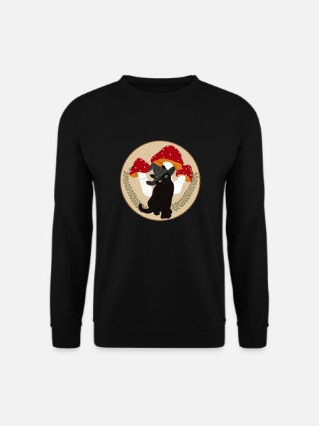 Witch kitten - Unisex Sweatshirt - black