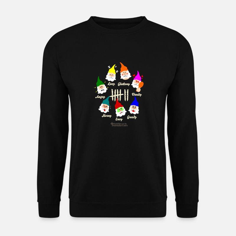Geek Design Seven Dwarfs Seven Deadly Sins - Unisex Pullover - Schwarz