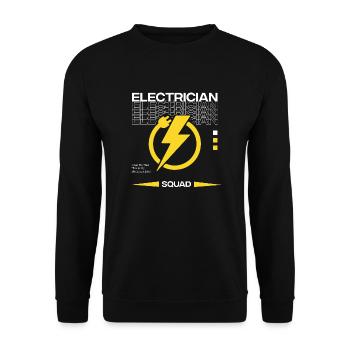Circuits de tension Electro Electro Electrician - Sweat-shirt Unisexe - noir - Devant - Alina (178cm) & Michal (187cm)