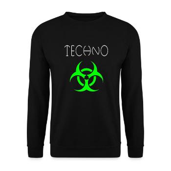 techno 1 - Sweat-shirt Unisexe - noir - Devant - Alina (178cm) & Michal (187cm)