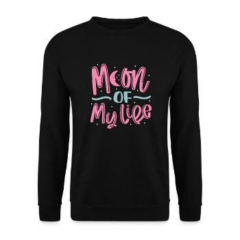 Moon of My Life - Unisex Pullover - Schwarz - Vorne - Alina (178cm) & Michal (187cm)