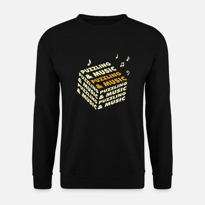 Musique et Puzzle Puzzle Hobby - Sweat-shirt Unisexe - noir