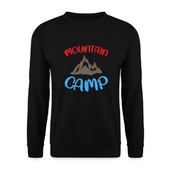 Mountain Camp - Camping Life - Unisex Sweatshirt - black - Front - Alina (178cm) & Michal (187cm)