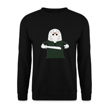 Jason Boorhees - Unisex Sweatshirt - black - Front - Alina (178cm) & Michal (187cm)
