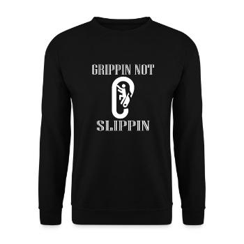 Bouldering - Unisex Sweatshirt - black - Front - Alina (178cm) & Michal (187cm)