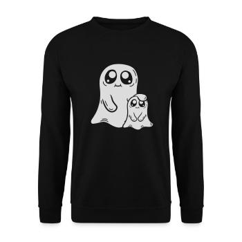 Papa Child Ghost Comic - Sweat-shirt Unisexe - noir - Devant - Alina (178cm) & Michal (187cm)