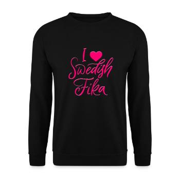 Suède Suède Viking Norden Scandinavie fika - Sweat-shirt Unisexe - noir - Devant - Alina (178cm) & Michal (187cm)