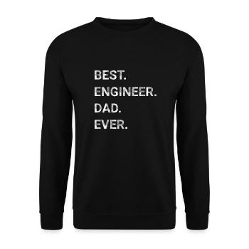 Bester Ingenieur Dad aller Zeiten - Unisex Pullover - Schwarz - Vorne - Alina (178cm) & Michal (187cm)