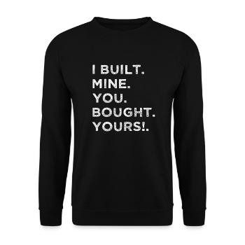 T-shirts mécaniciens badass - Sweat-shirt Unisexe - noir - Devant - Alina (178cm) & Michal (187cm)