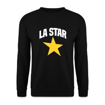 La STAR - Sweat-shirt Unisexe - noir - Devant - Alina (178cm) & Michal (187cm)