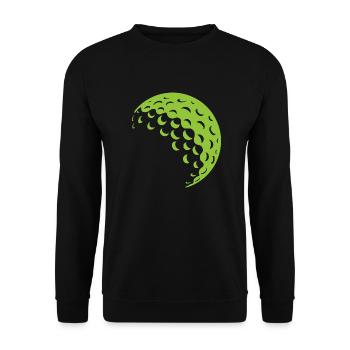 Golfball - Unisex Pullover - Schwarz - Vorne - Alina (178cm) & Michal (187cm)