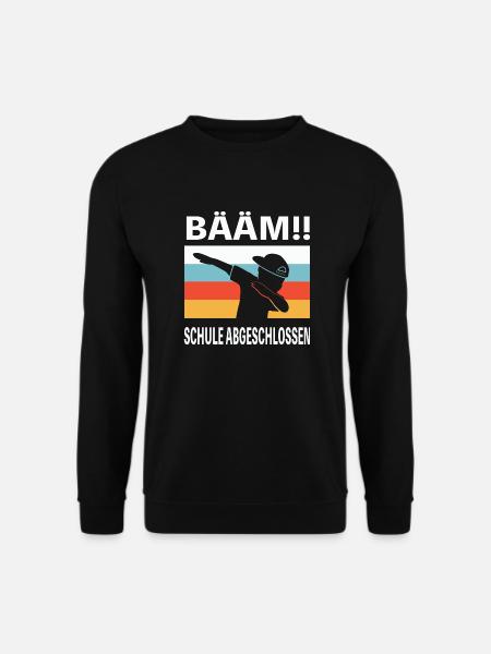 Bääm Schule Abgeschlossen Schüler Schulabschluss - Unisex Pullover - Schwarz