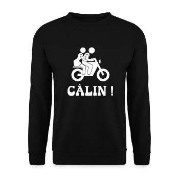 câlin - Sweat-shirt Unisexe - noir - Devant - Alina (178cm) & Michal (187cm)