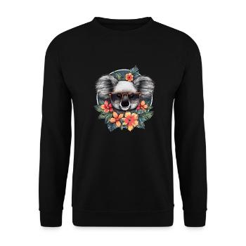 Koala mignon - Sweat-shirt Unisexe - noir - Devant - Alina (178cm) & Michal (187cm)
