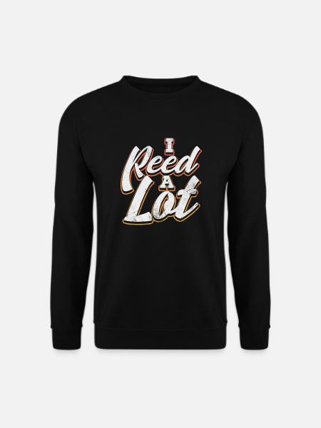 I reed a lot | Harmonica - Unisex Sweatshirt - black