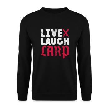 Larp de rire en direct - Sweat-shirt Unisexe - noir - Devant - Alina (178cm) & Michal (187cm)