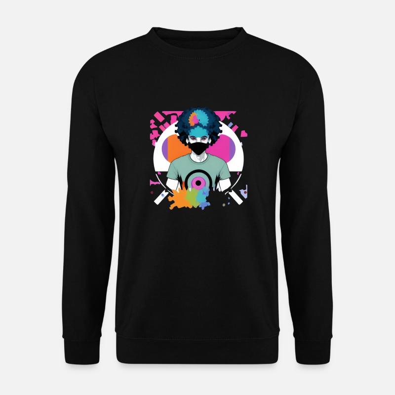 Disco mask - Unisex Sweatshirt - black