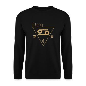 Krebs - Unisex Pullover - Schwarz - Vorne - Alina (178cm) & Michal (187cm)