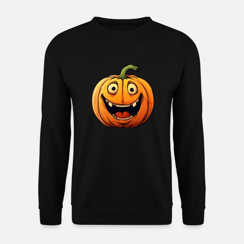 Halloween Kürbis - Unisex Pullover - Schwarz
