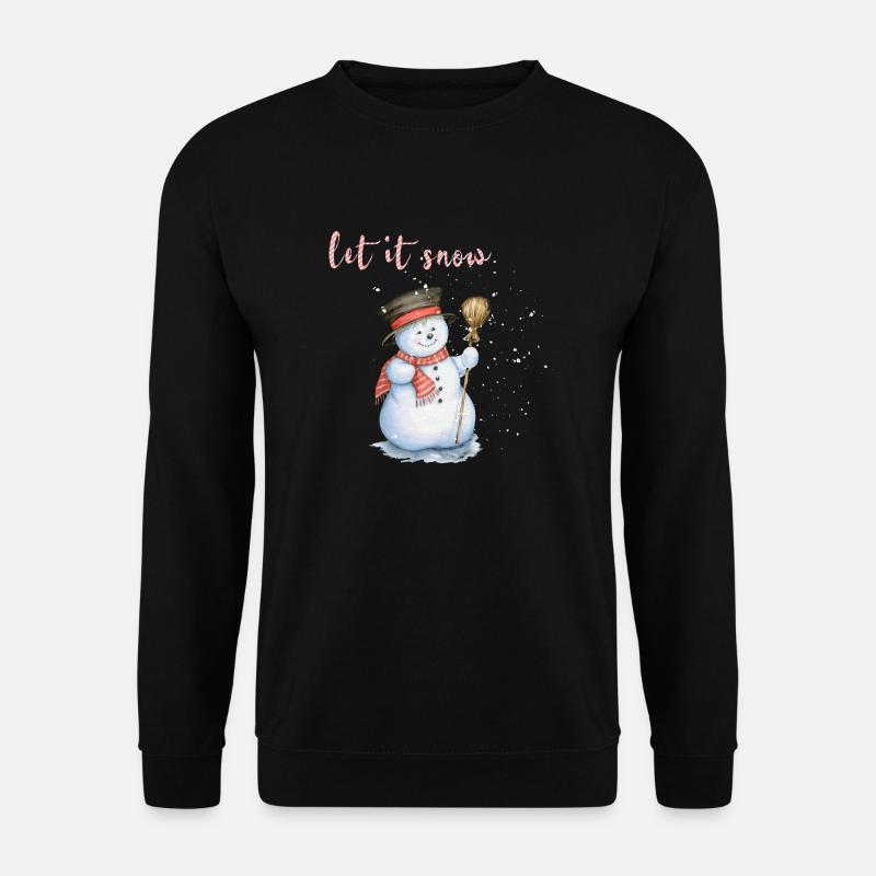 let it snow - Unisex Sweatshirt - black