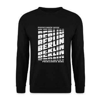 Berlin Prenzlauer Berg - Unisex Pullover - Schwarz - Vorne - Alina (178cm) & Michal (187cm)