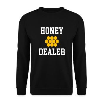 Abeille marchand de miel apiculteur disant - Sweat-shirt Unisexe - noir - Devant - Alina (178cm) & Michal (187cm)