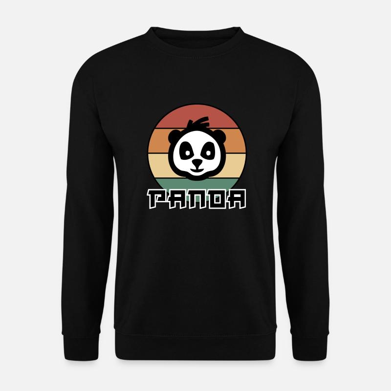 Panda retro - Sweat-shirt Unisexe - noir
