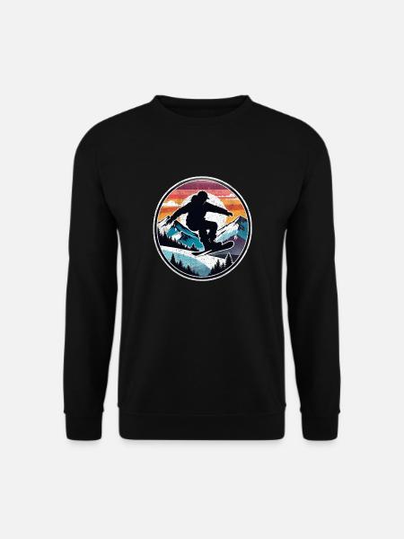 Snowboarding, snow and skiing - Unisex Sweatshirt - black