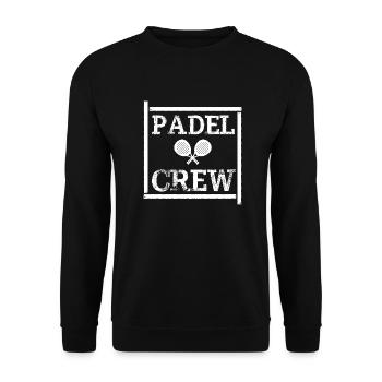 Padel Shirt / Crew Outfit - Unisex Pullover - Schwarz - Vorne - Alina (178cm) & Michal (187cm)