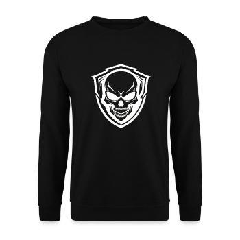 Army War Military Uniform Force Soldier Camouflage - Unisex Sweatshirt - black - Front - Alina (178cm) & Michal (187cm)