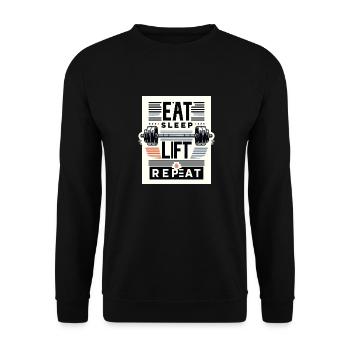 Mantra de gymnastique audacieux - Sweat-shirt Unisexe - noir - Devant - Alina (178cm) & Michal (187cm)