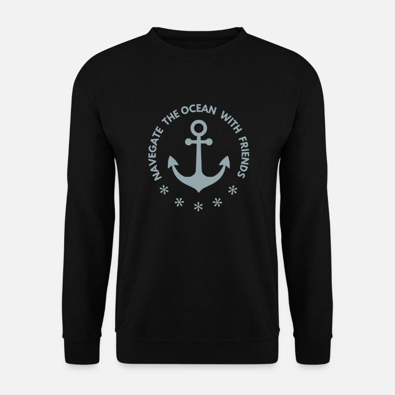 Anker - Unisex Pullover - Schwarz