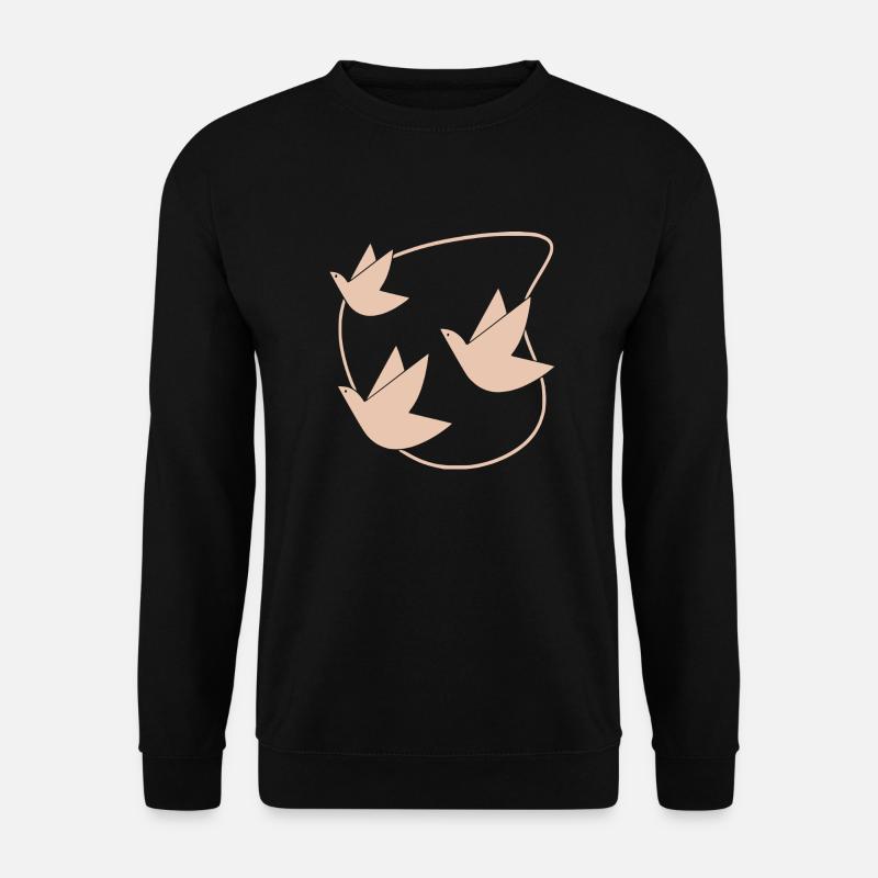 Vögel - Unisex Pullover - Schwarz