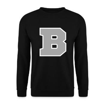 Letter b sport - Unisex Sweatshirt - black - Front - Alina (178cm) & Michal (187cm)