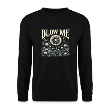 Pissenlit - Cadeau amusant pour les amoureux de la nature - Sweat-shirt Unisexe - noir - Devant - Alina (178cm) & Michal (187cm)