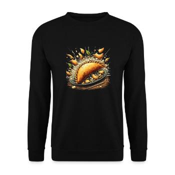 Empanadas - Cadeau parfait pour les gourmets - Sweat-shirt Unisexe - noir - Devant - Alina (178cm) & Michal (187cm)