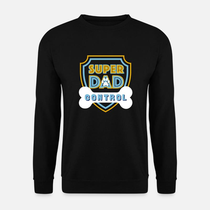 Super Dad Control Light Blue - Unisex Sweatshirt - black