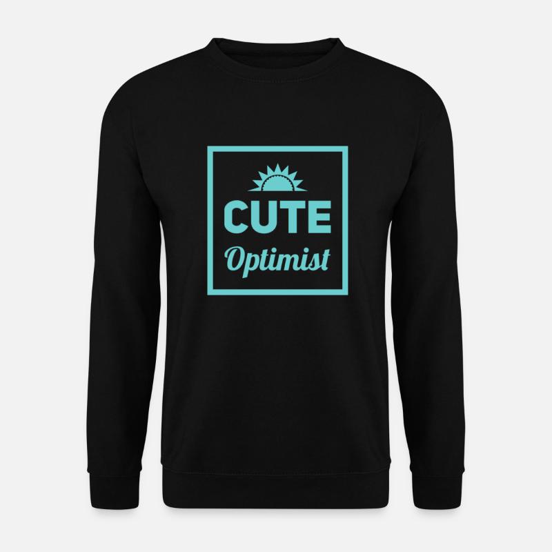 Babysprüche - cute optimist - Unisex Pullover - Schwarz