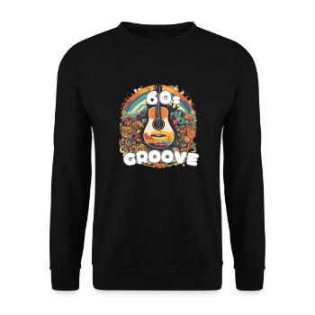Retro Music Scene - Unisex Sweatshirt - black - Front - Alina (178cm) & Michal (187cm)