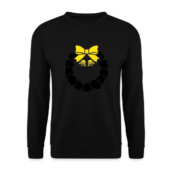 kranz glocken 002 - Unisex Pullover - Schwarz - Vorne - Alina (178cm) & Michal (187cm)